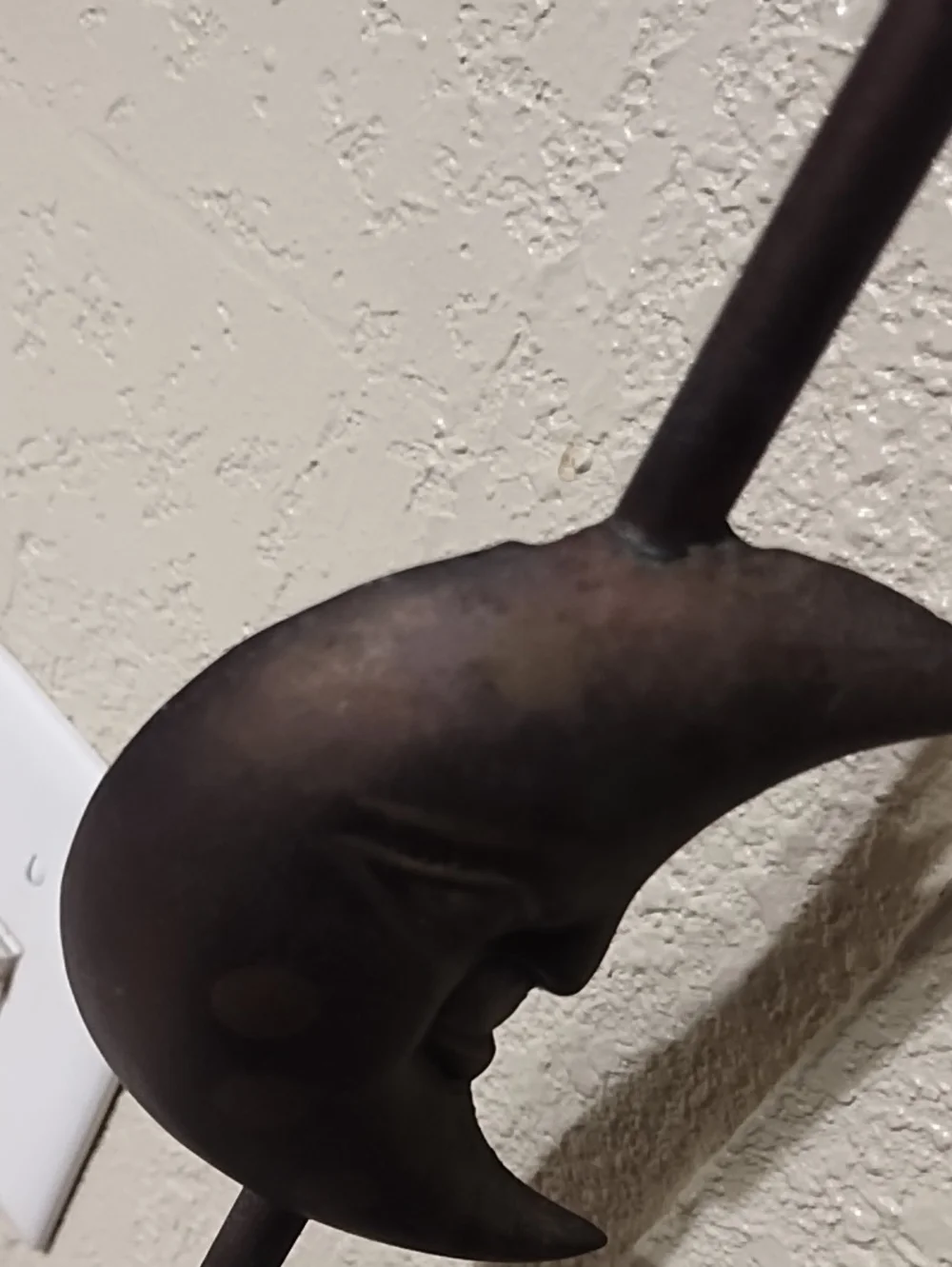 Decorative Moon Candle Holder in Bronze -